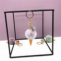 Cute Plush Ice Cream Keychain