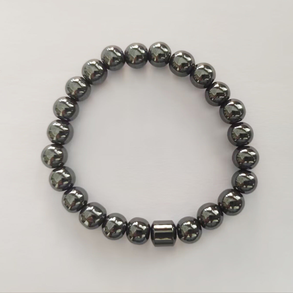 Magnetic Agate Stone Bead Bracelet