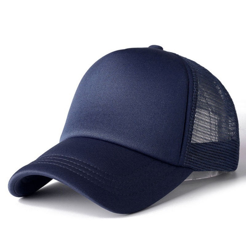 Adjustable Mesh Sun Hat with Curved Brim