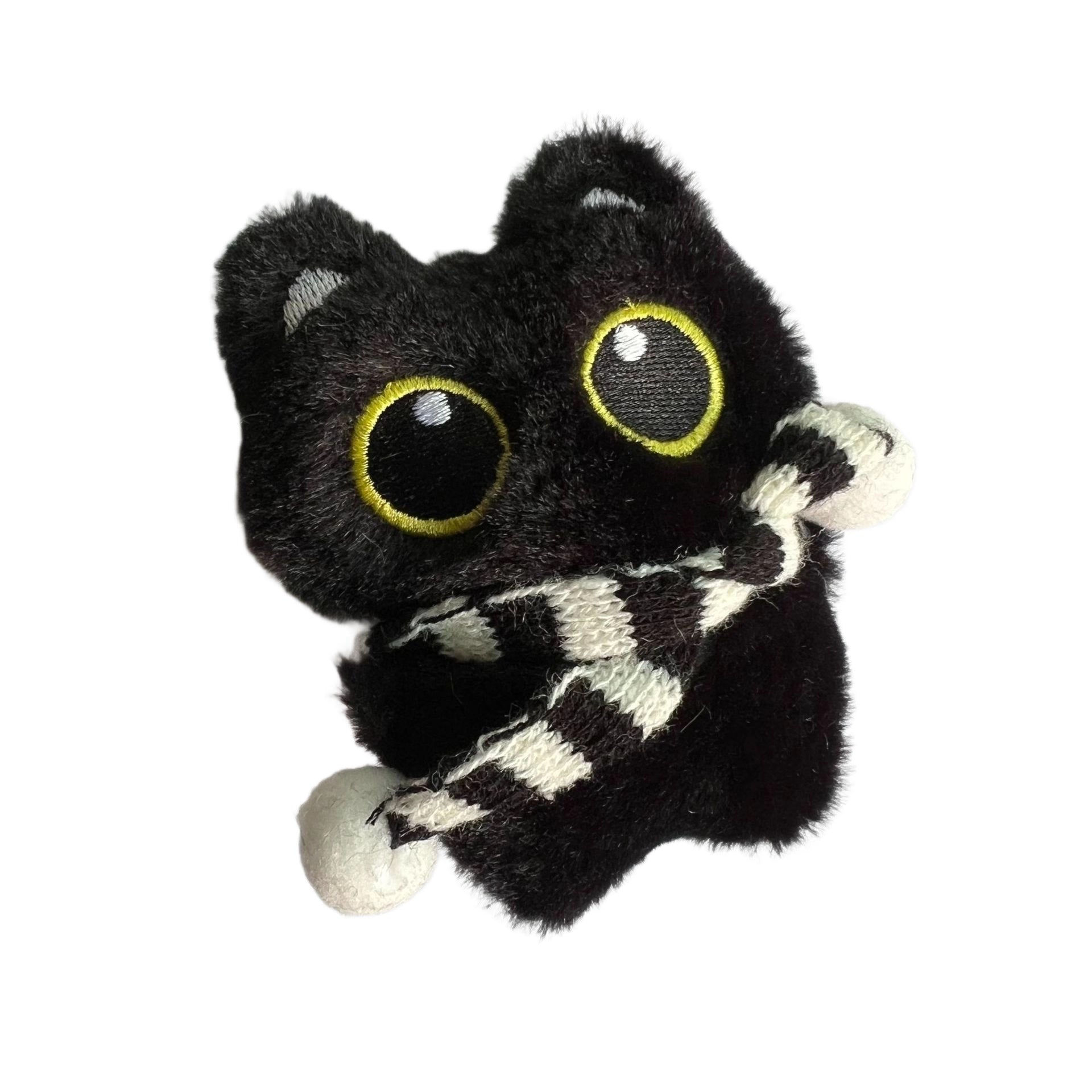 Squeaky Plush Cat Keychain Pendant