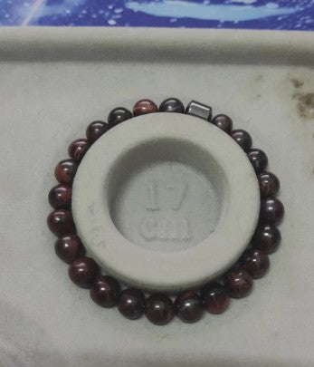 Magnetic Agate Stone Bead Bracelet